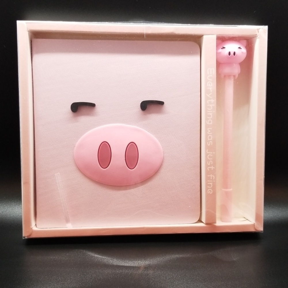 Bundle of 3/$35 Pink Pig Notebook Set